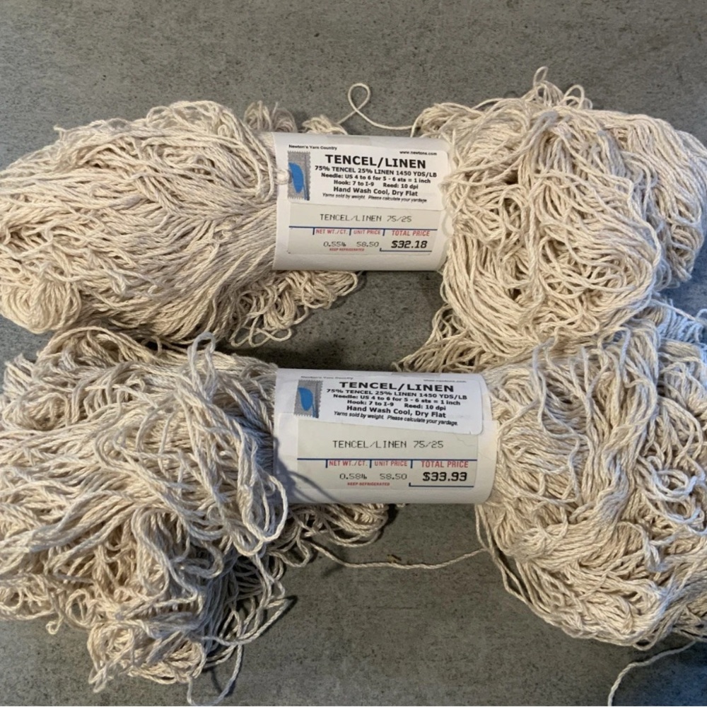 Newton’s Yarn Country Tencel/ Linen 75/25 Yarn 0.55lb x 2